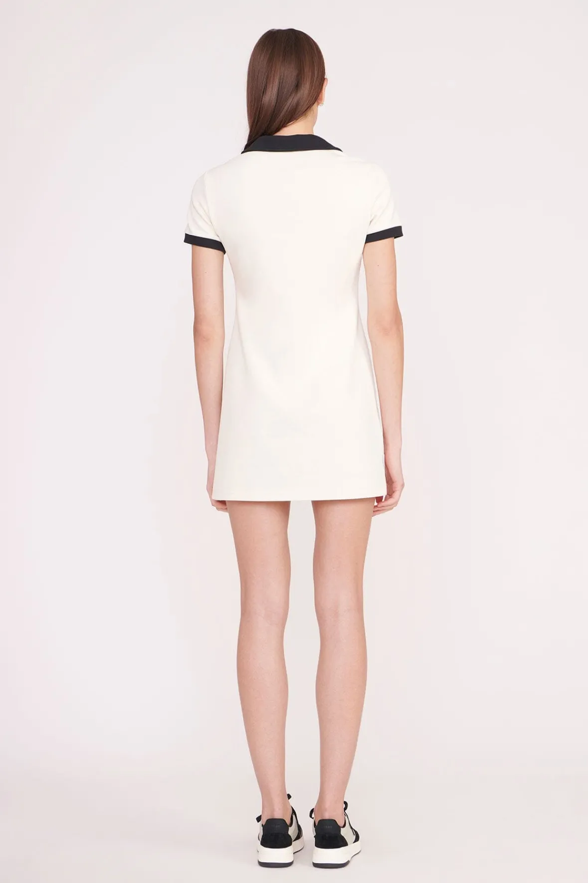 STAUD STAUD Court | Dresses<VOLLEY DRESS IVORY BLACK
