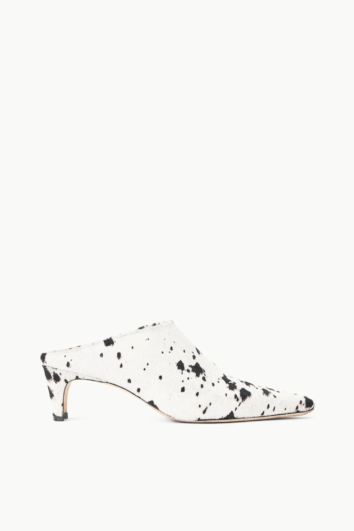 STAUD Mules & Flats | STAUD + Wrangler<WALLY MULE BLACK & WHITE HAIRCALF
