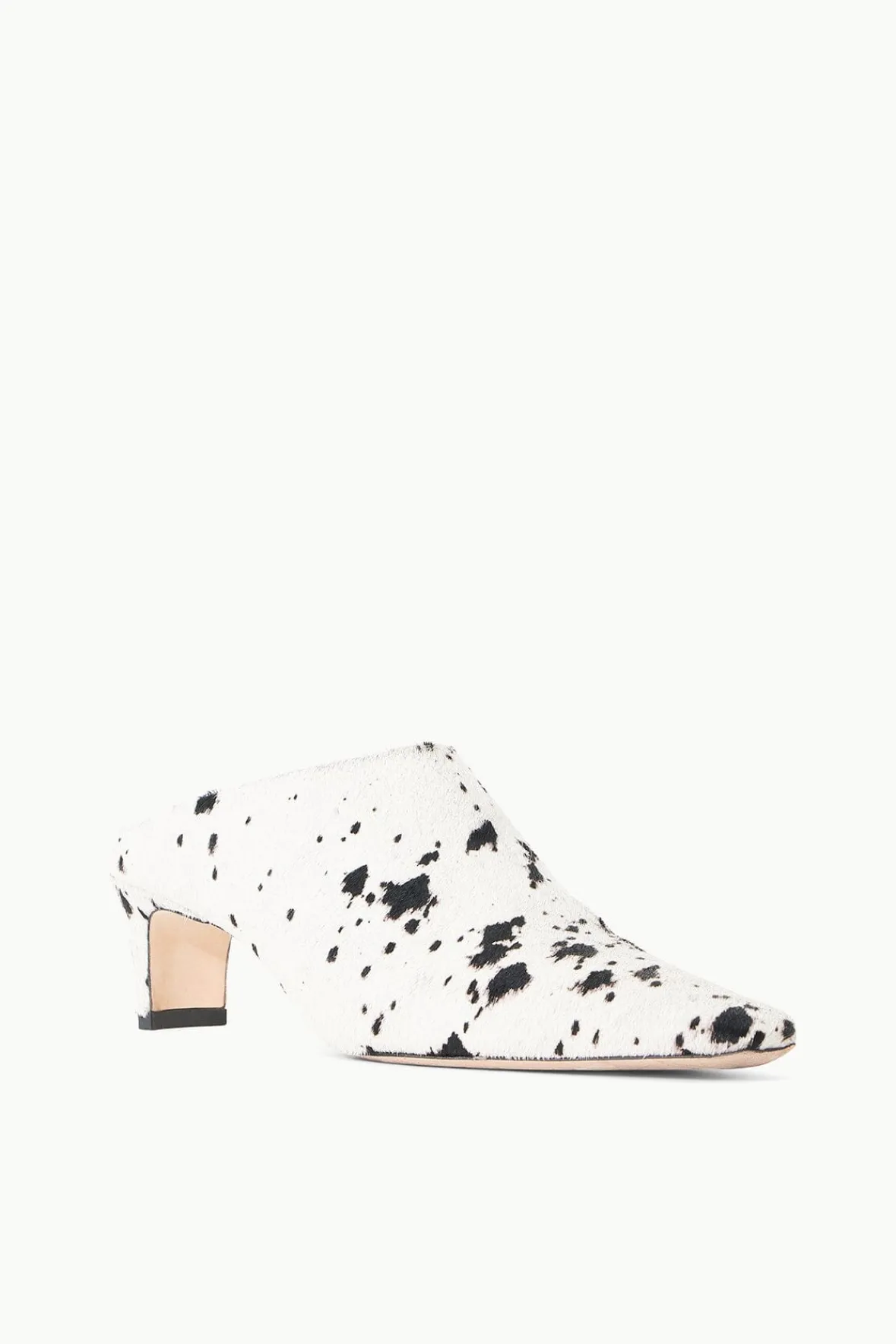 STAUD Mules & Flats | STAUD + Wrangler<WALLY MULE BLACK & WHITE HAIRCALF