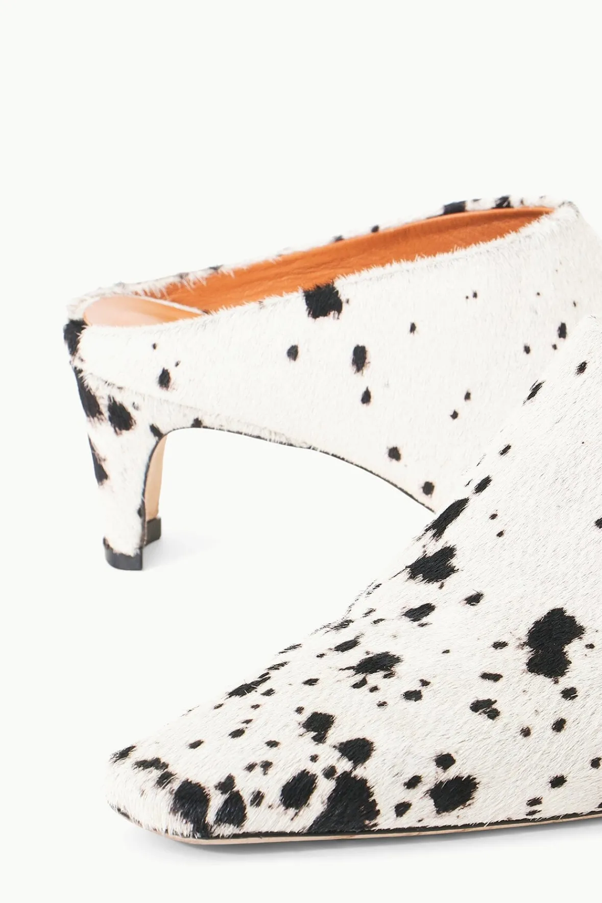 STAUD Mules & Flats | STAUD + Wrangler<WALLY MULE BLACK & WHITE HAIRCALF