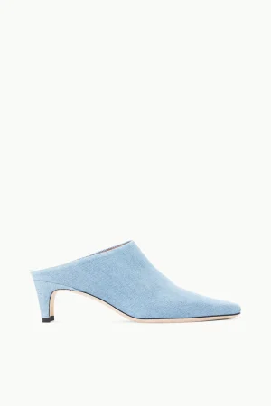 STAUD STAUD + Wrangler<WALLY MULE  DENIM BLUE