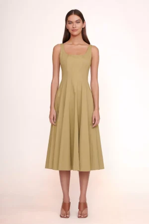 STAUD Poplin Shop<WELLS DRESS