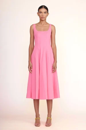 STAUD Poplin Shop<WELLS DRESS  