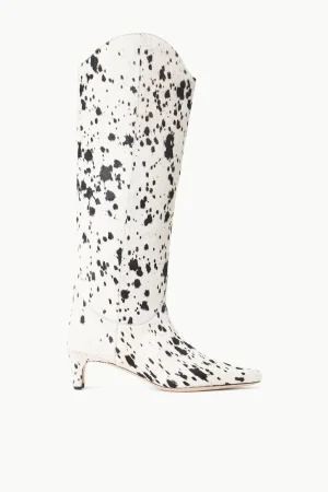STAUD The Boot Shop | Boots<WESTERN WALLY BOOT BLACK & WHITE HAIRCALF
