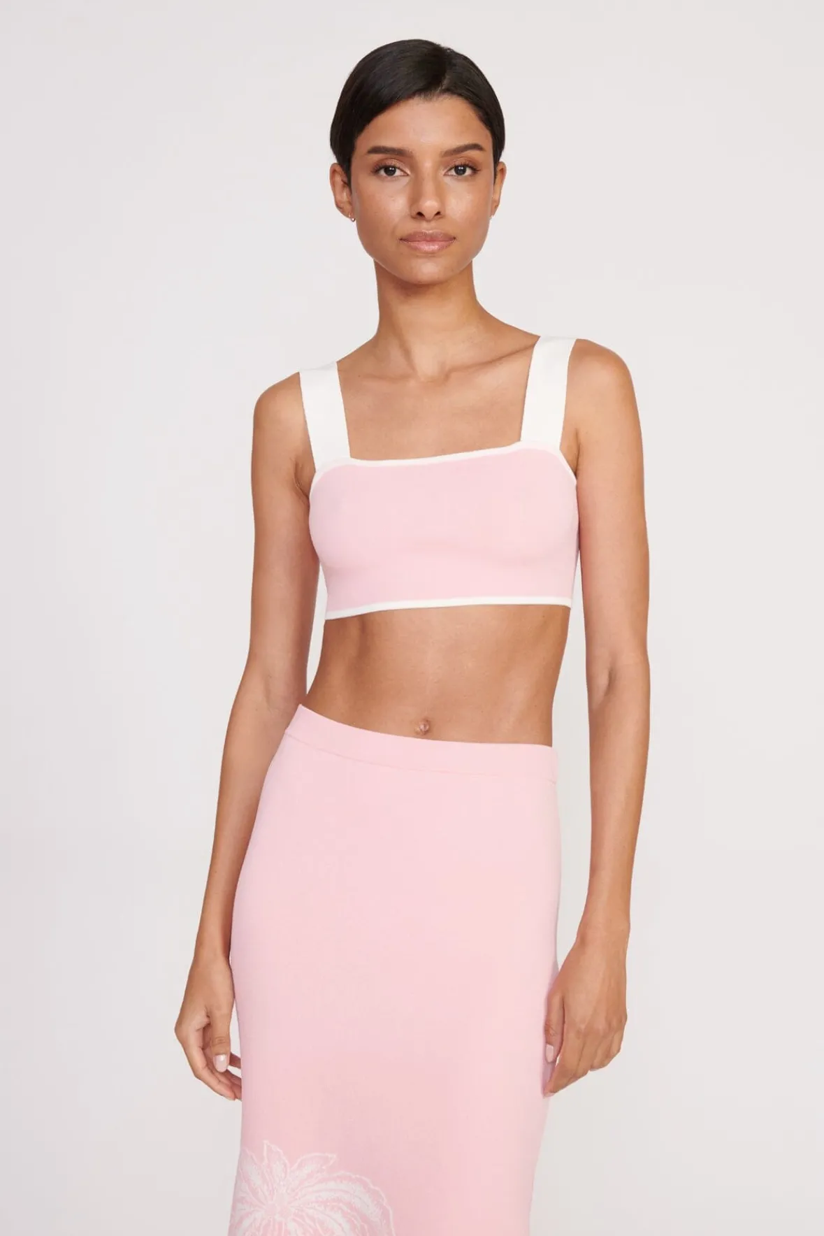 STAUD Best Sellers | Tops<ZOLA TOP IVORY CHERRY BLOSSOM TOILE
